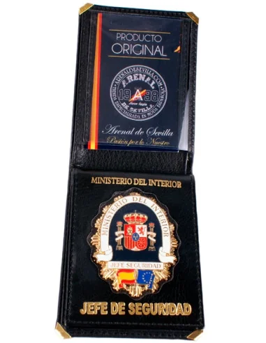 Cartera Identificativa del Ministerio del Interior-Jefe de Seguridad