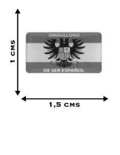 Pegatinas Mini Orgulloso de Ser Español CON LA BANDERA DE ESPAÑA 2