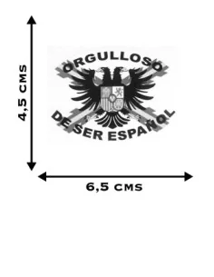 Pegatina Tercios de Flandes Ovalada con leyenda y bandera España 2