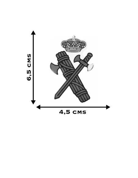 Pegatina Silueta Escudo Guardia Civil
