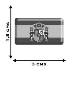 Pegatina Bandera España Actual x2 2
