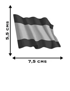 bandera España sin escudo pegatinas 2