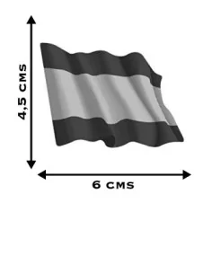 Pegatina Bandera España Ondeante 2