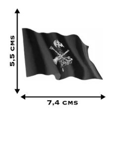 Pegatina Bandera Legión Ondeante 2