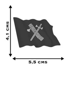 Pegatina Bandera Guardia Civil Ondeante 2