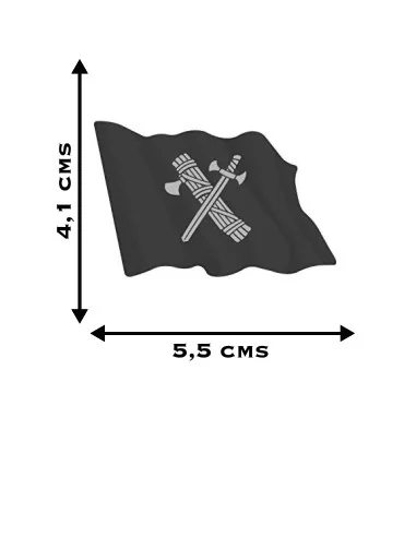 Pegatina Bandera Guardia Civil Ondeante