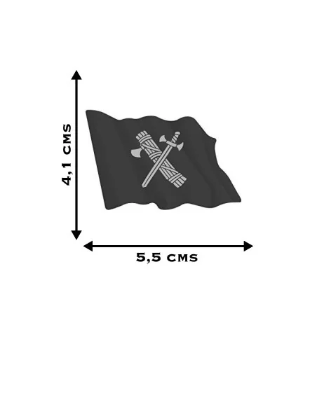 Pegatina Bandera Guardia Civil Ondeante