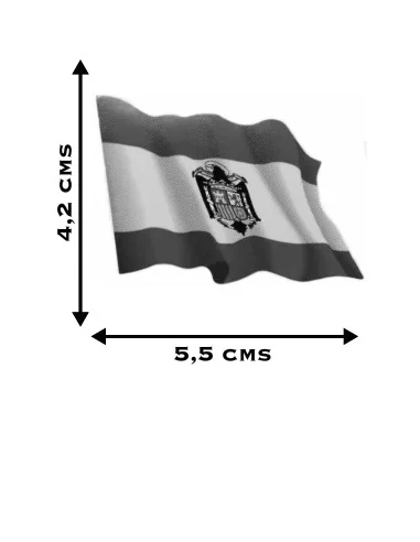Pegatina Bandera España Águila San Juan Ondeante