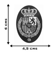 Pegatina Ovalada con el Escudo de Felipe VI 2