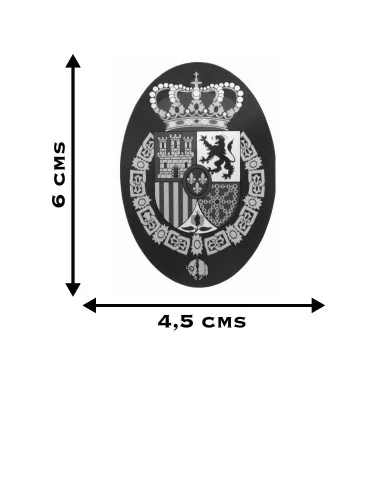 Pegatina Ovalada con el Escudo de Felipe VI