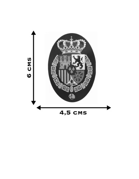 Pegatina Ovalada con el Escudo de Felipe VI