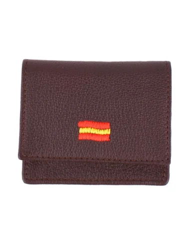 Monedero Bandera España Marrón
