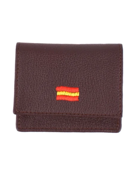 Monedero Bandera España Marrón