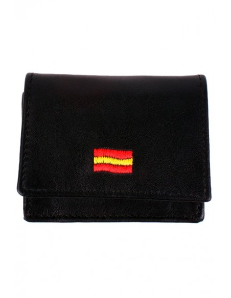 Monedero Bandera España Negro