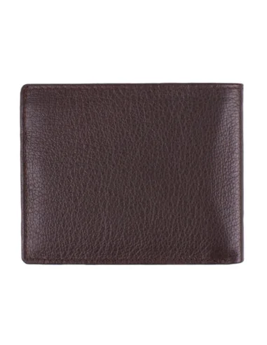 Cartera de Piel Marrón Bandera España