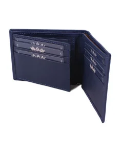 Cartera de Piel Azul Bandera España 2