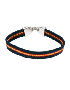 Pulsera Elástica Azul con Bandera España