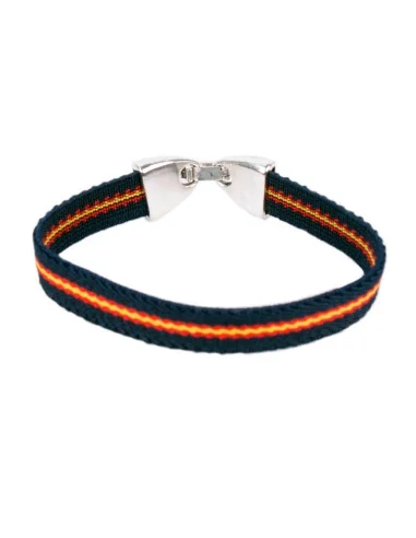 Pulsera Elástica Azul con Bandera España