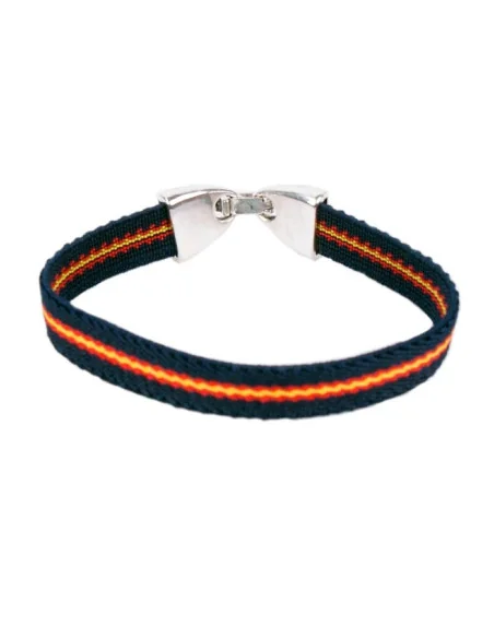 Pulsera Elástica Azul con Bandera España
