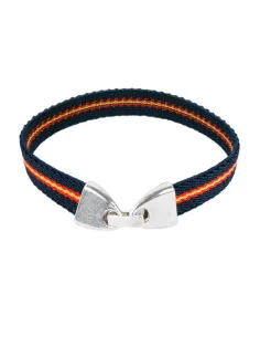 Pulsera Elástica Azul con Bandera España 2