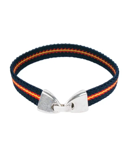 Pulsera Elástica Azul con Bandera España