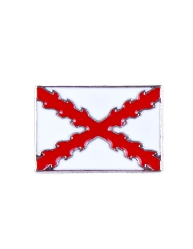 Pin Cruz Borgoña Rectangular