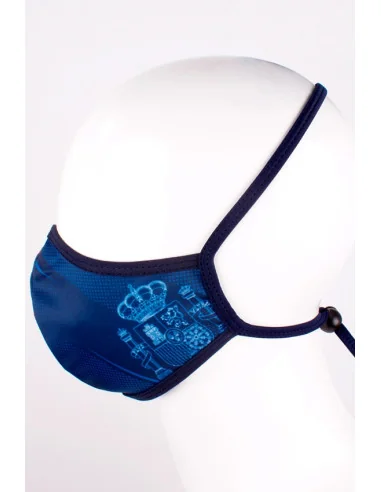 Mascarilla Azul con el Escudo de España