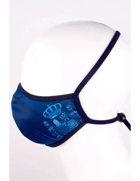 Mascarilla Azul con el Escudo de España