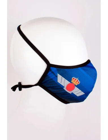 Mascarilla con la Escarapela de Aviación y Roquisqui Bandera España