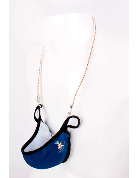 Cordón para Gafas y Mascarillas Blanco Bandera España