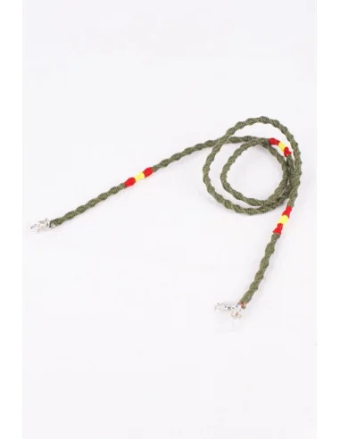 Cordón para Gafas y Mascarillas de Hilo Verde Bandera España