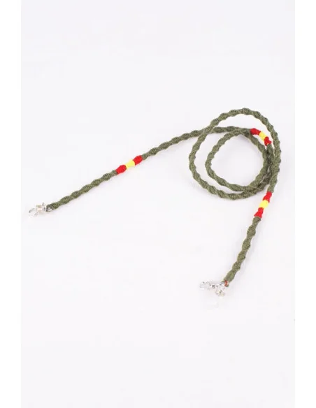 Cordón para Gafas y Mascarillas de Hilo Verde Bandera España