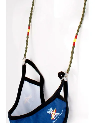 Cordón para Gafas y Mascarillas de Hilo Verde Bandera España