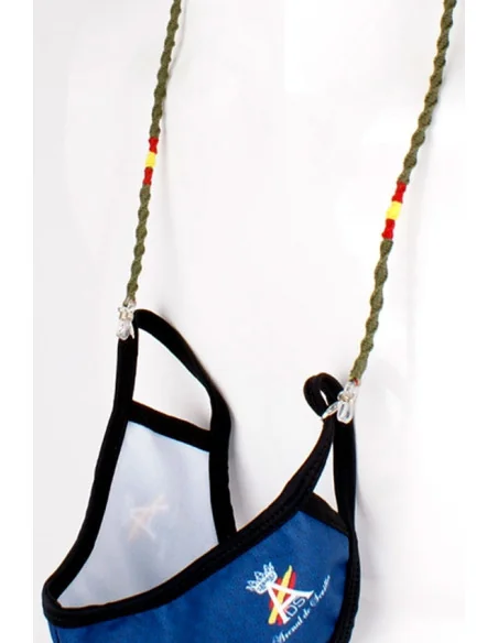 Cordón para Gafas y Mascarillas de Hilo Verde Bandera España