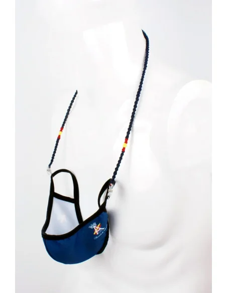 Cordón para Gafas y Mascarillas de Hilo Azul Bandera España
