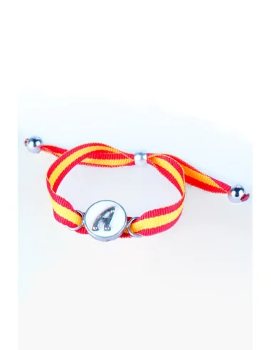 Pulsera con Iniciales con Bandera España