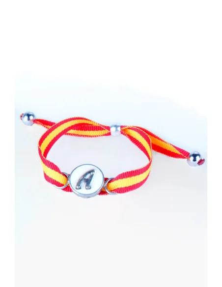 Pulsera con Iniciales con Bandera España