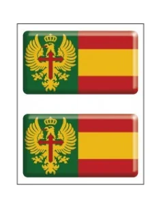 Pegatina Ejército Tierra Relieve x2