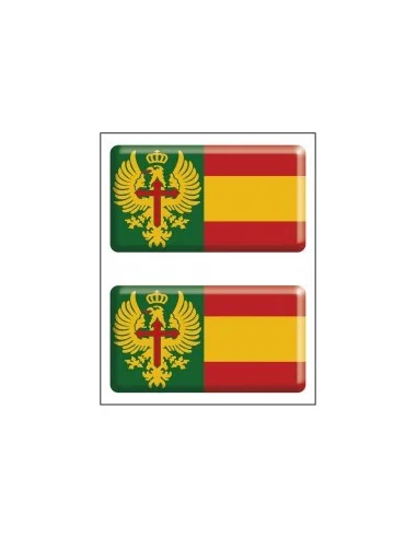 Pegatina Ejército Tierra Relieve x2