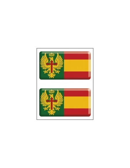 Pegatina Ejército Tierra Relieve x2