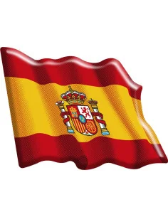 Arenal de Sevilla, Pegatina Bandera España Actual Ondeante Volumen