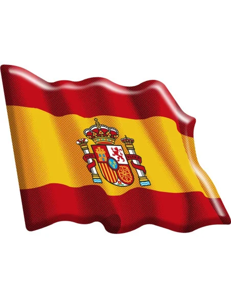 Arenal de Sevilla, Pegatina Bandera España Actual Ondeante Volumen