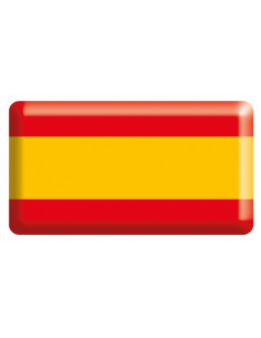 Pegatina Bandera España Sin Escudo Relieve