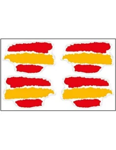 Pegatina Bandera España Manchas x4