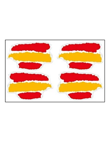 Pegatina Bandera España Manchas x4