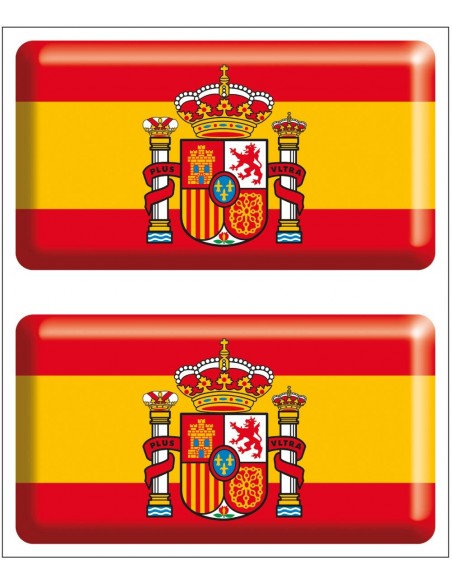 Pegatina Bandera España Actual x2
