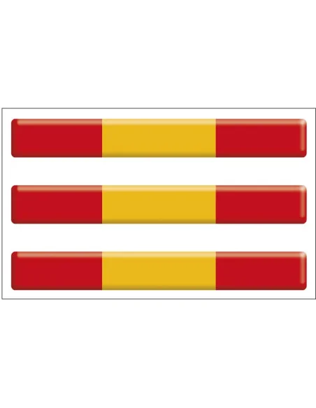 Pegatina Tira bandera de España con volumen