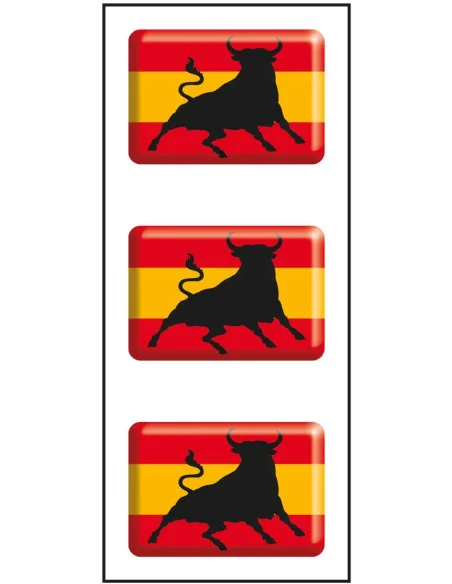 Pegatina Mini Toro Bandera España