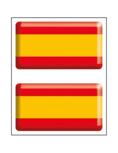 Pack Pegatina Bandera España Relieve 2 Unidades