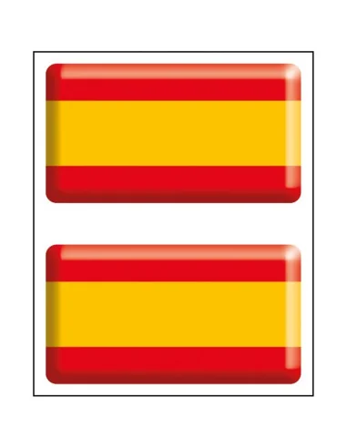 Pack Pegatina Bandera España Relieve 2 Unidades